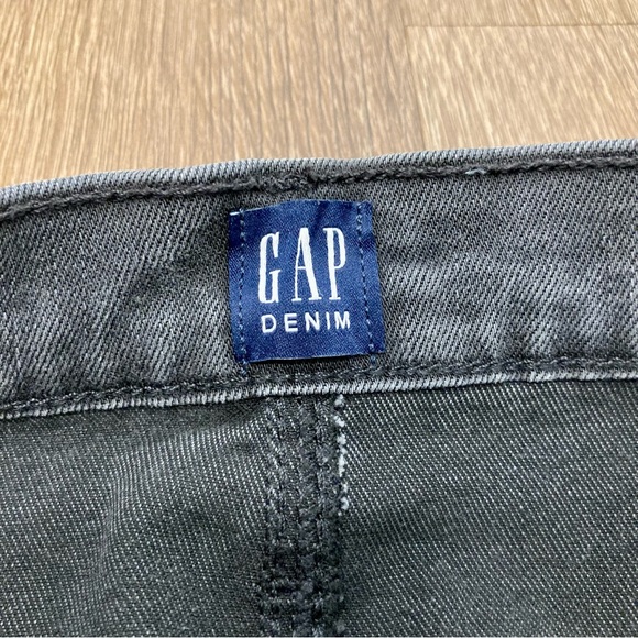 GAP Women’s Charcoal Denim High Rise Jeans 31R True Skinny - Picture 11 of 16